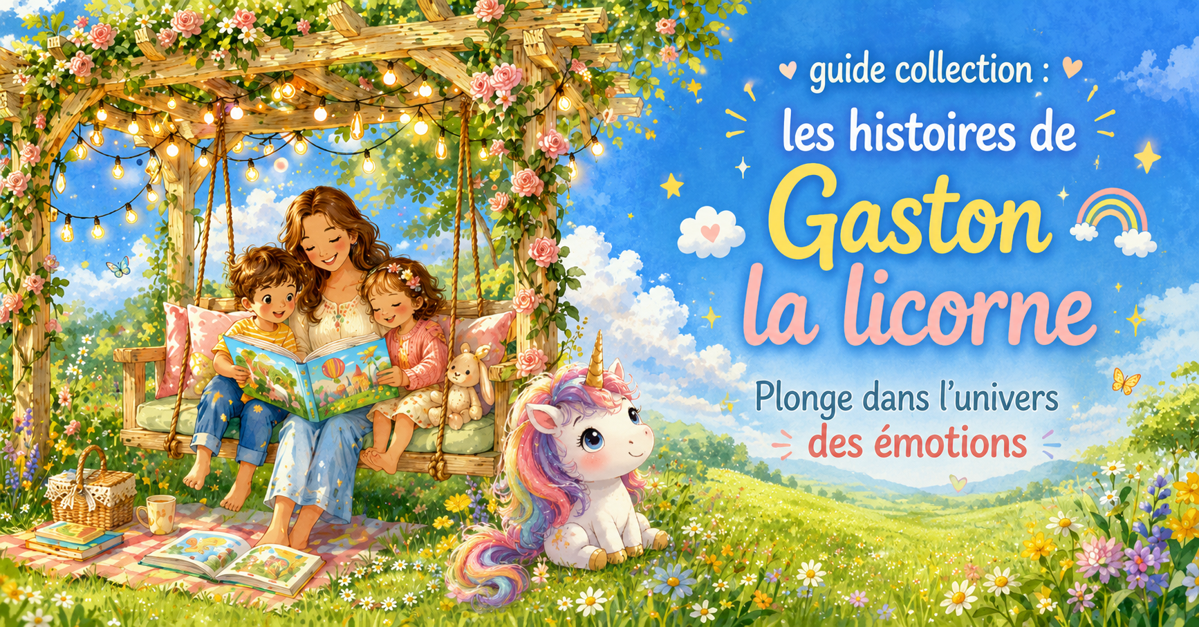 Guide complet de la collection Gaston la licorne, albums émotions d'Aurélie Chien Chow Chine pour enfants dès 2 ans