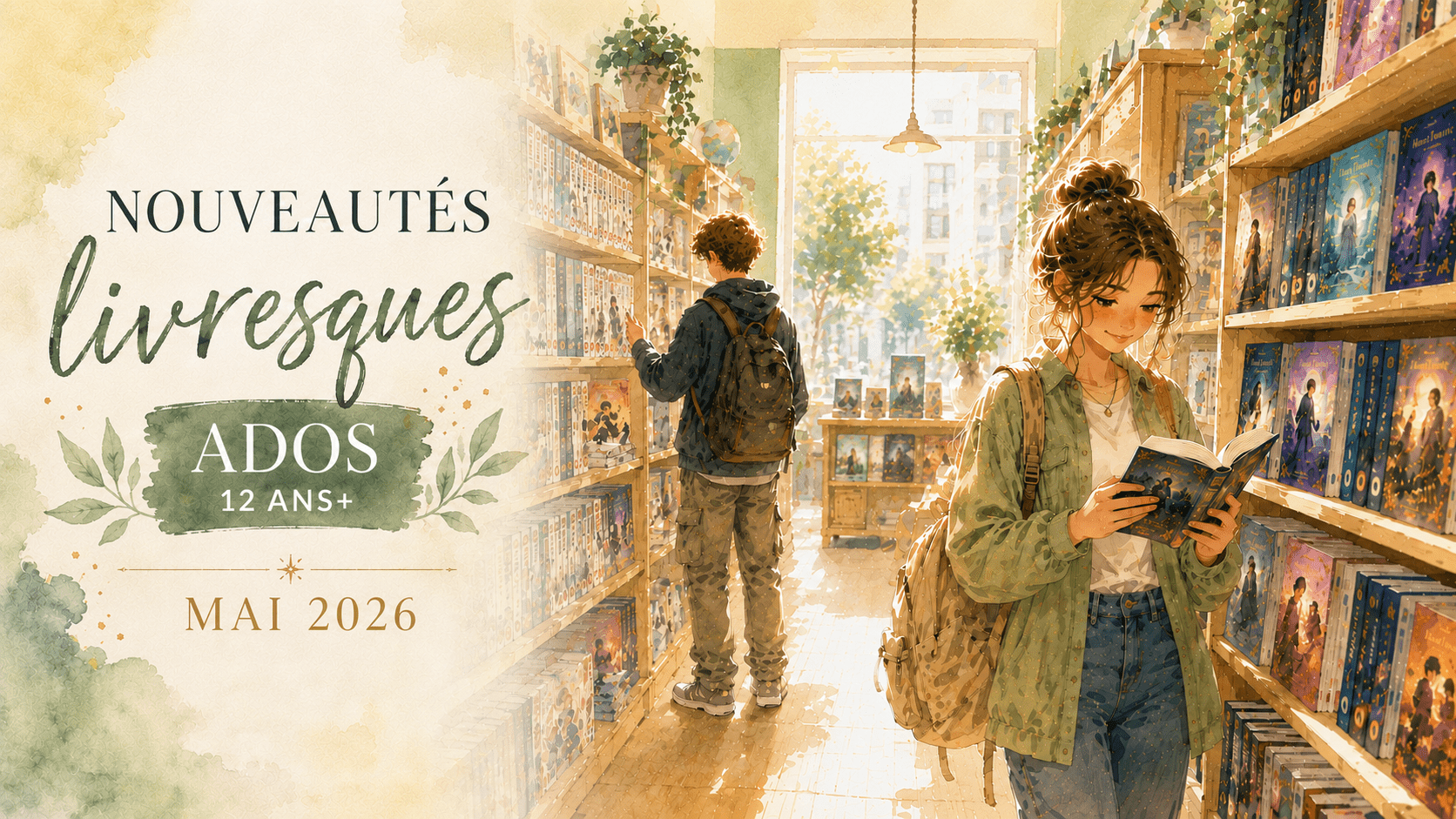 Sélection de nouveautés livres ado mai 2026 pour les 12, 14 et 16 ans
