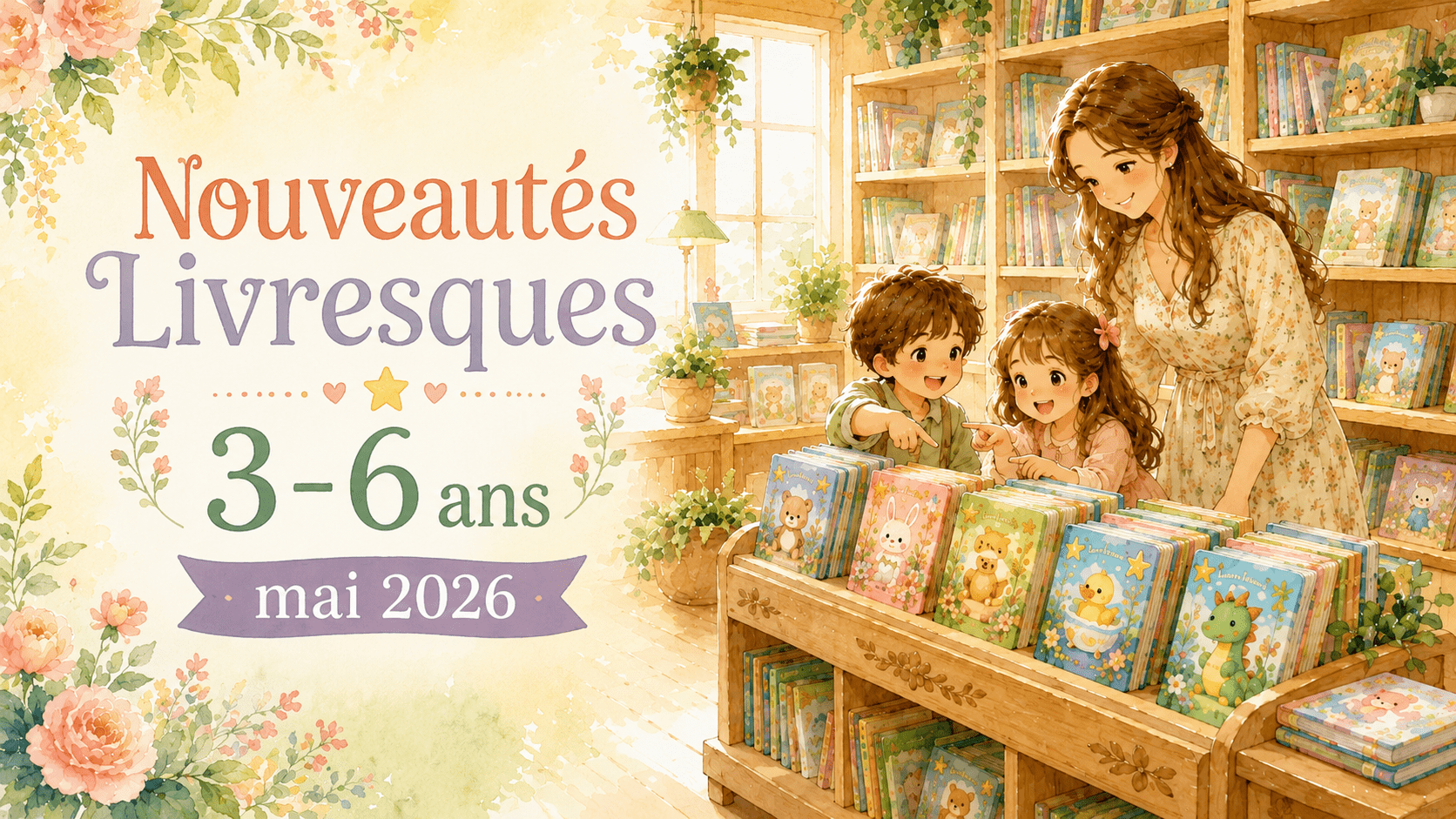 Nouveautés livres 3-6 ans de mai 2026