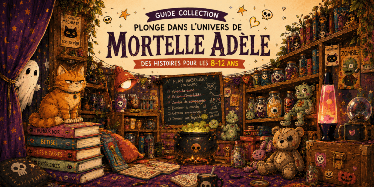 Guide des 23 tomes de la collection Mortelle Adèle en BD jeunesse pour enfants de 8 à 12 ans