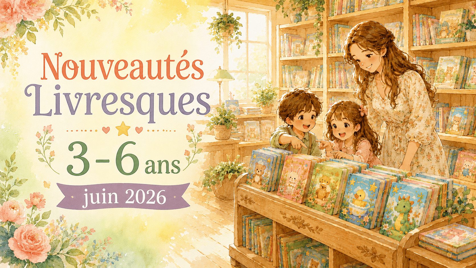 nouveautés livres 3-6 ans de juin 2026