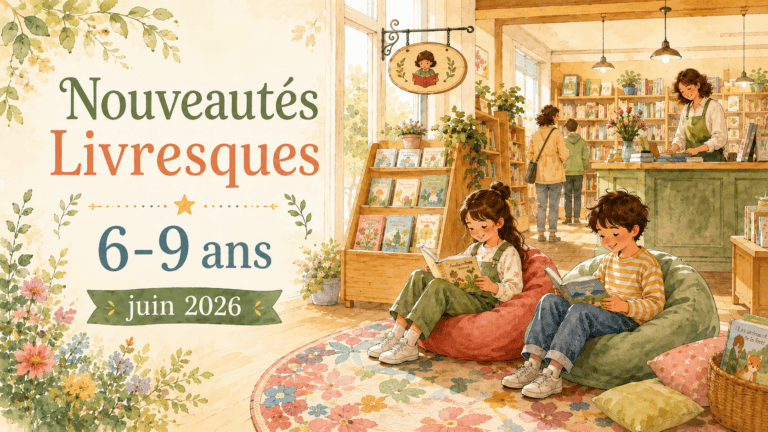 Sélection de livres pour enfants de 6 à 9 ans, nouveautés jeunesse de juin 2026 à découvrir