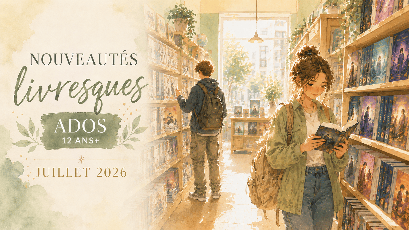 Nouveautés livres ado juillet 2026