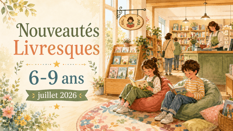 Nouveautés livres jeunesse juillet 2026 : sélection coup de cœur pour enfants 6-9 ans