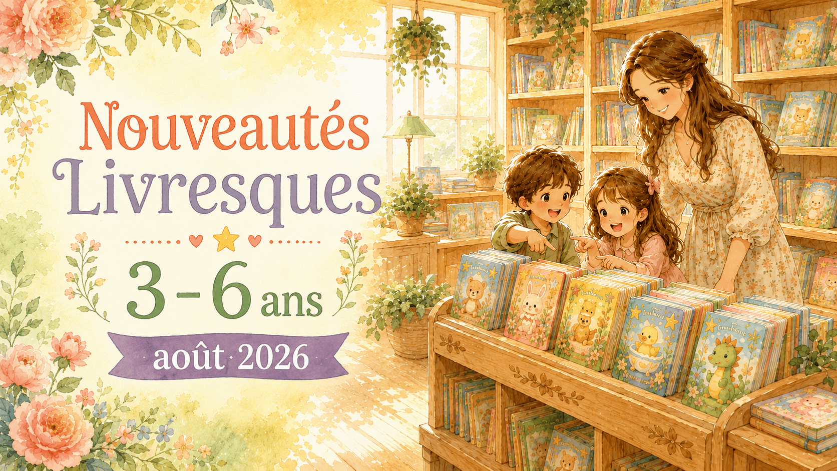 Nouveautés Livres maternelle 2026 : sélection de 55 albums pour enfants de 3 à 6 ans