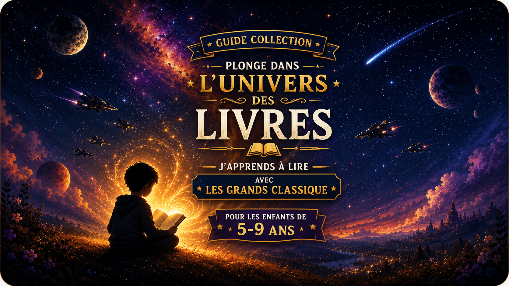 Apprendre à lire avec Star Wars : collection de livres CE1 pour enfants, ambiance étoilée