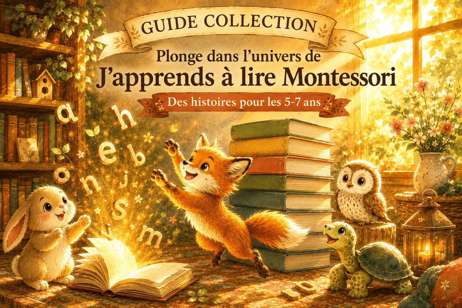 Collection j'apprends à lire Montessori livres empilés pour l'apprentissage ludique de la lecture