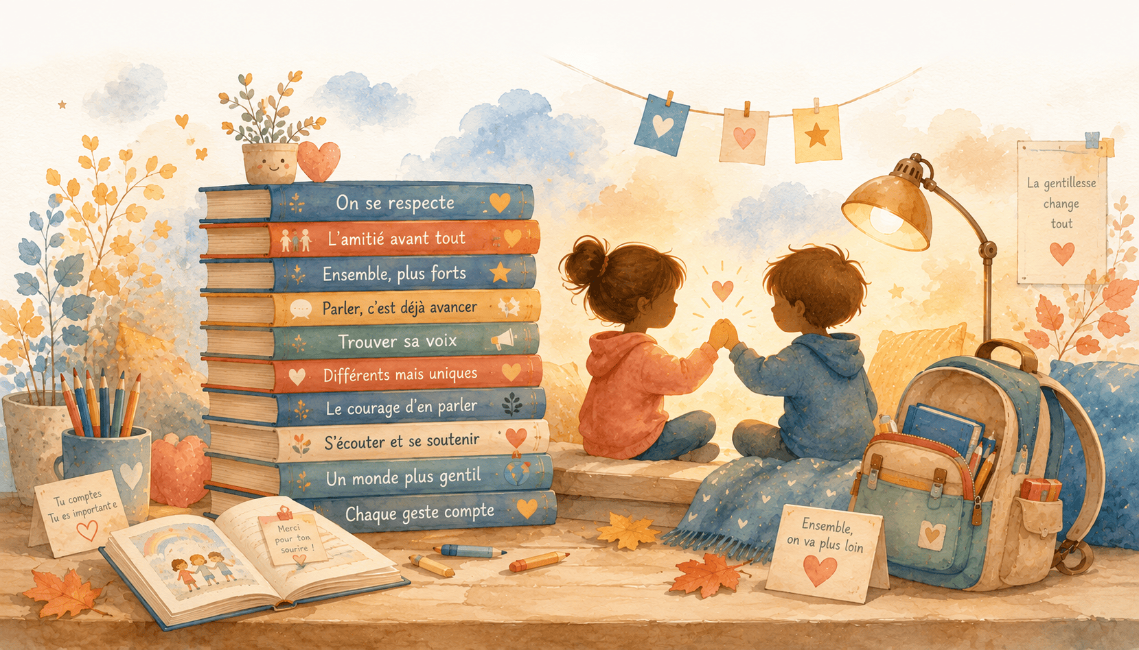 Livres sur le harcèlement scolaire pour enfants de 9-12 ans 13 titres pour apprendre l'entraide et le soutien entre amis